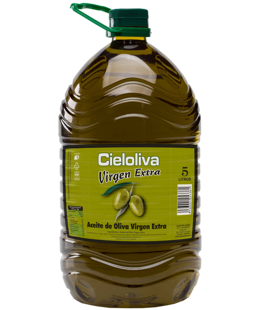 Aceite de oliva suave Abril garrafa de 5 litros.